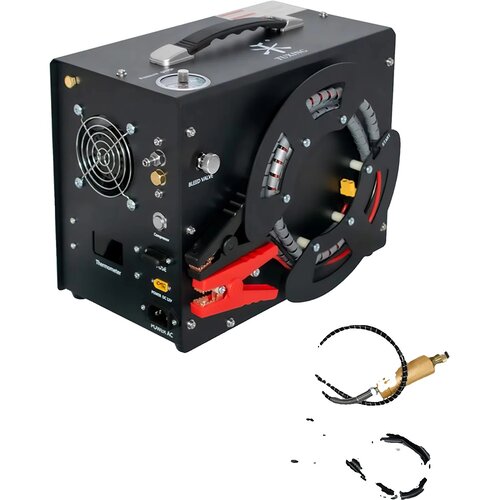 TUXING PCP zračni kompresor, visok tlak 4500 PSI, prenosni 12V/110V/220V, nastavitev tlaka, 110V, (5000159119) Slike