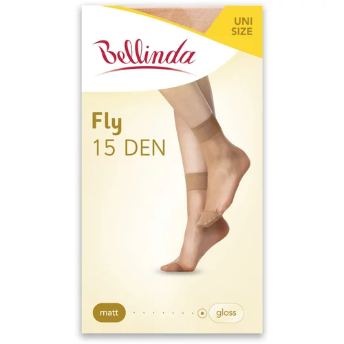 Bellinda FLY SOCKS 15 DEN - Women's ivory socks - amber