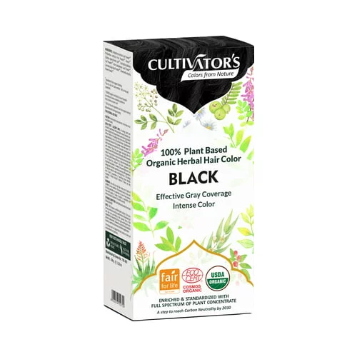 CULTIVATOR'S Organic Herbal Hair Color - Black