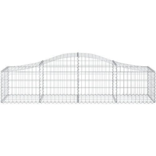  Lučne gabionske ko&amp;scaron;are 15 kom 200x50x40/60 cm pocinčano željezo Slike
