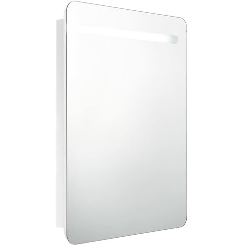 Maison Chic LED Kopalniška omarica - Kopalniški kabinet z ogledalom sijoče bela 60x11x80 cm, (21794458) Cene