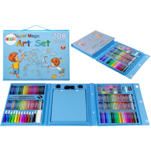 Lean Toys KOMPLET ZA SLIKANJE XXL V KOVČKU 208 ELEMENTOV Cene