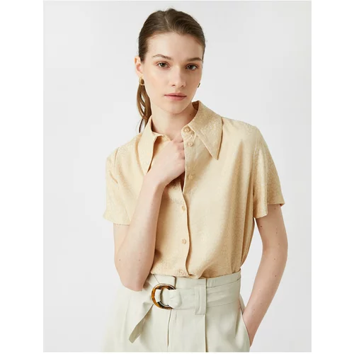 Koton Shirt - Beige - Fitted