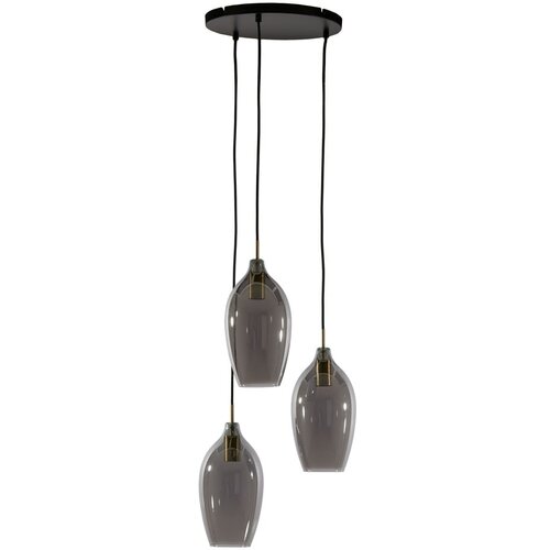 Light &amp;amp; Living Tamno siva/u brončanoj boji viseća svjetiljka sa staklenim sjenilom &amp;oslash; 35 cm Lukaro &amp;ndash; Slike