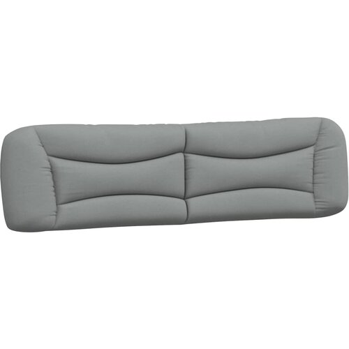 Maison Chic posteljno vzglavje - vzglavna omarica - vzglavna stranica svetlo siva 200 cm blago, (21704153) Cene