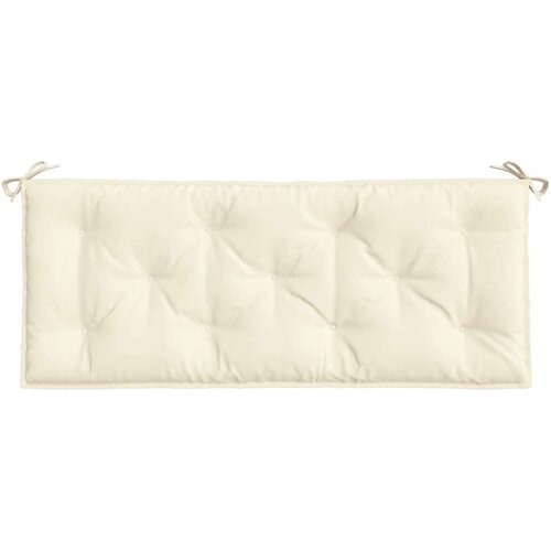 VidaXL Jastuk za vrtnu klupu krem 120 x 50 x 7 cm od tkanine Oxford Slike
