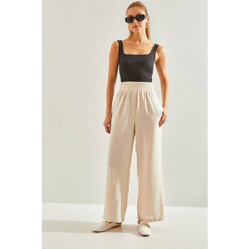 Bianco Lucci Women's Elastic Waist Trousers Slike