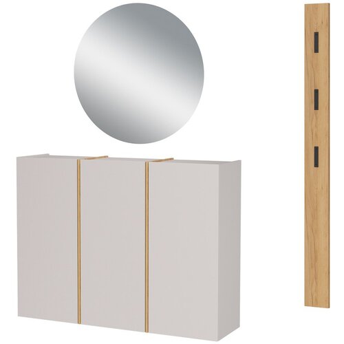 Germania Krem/u prirodnoj boji set za hodnik 168x200x37 cm Libbiano – Cijene
