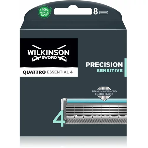 Wilkinson Sword Quattro Titanium Sensitive zamjenske glave 8 kom