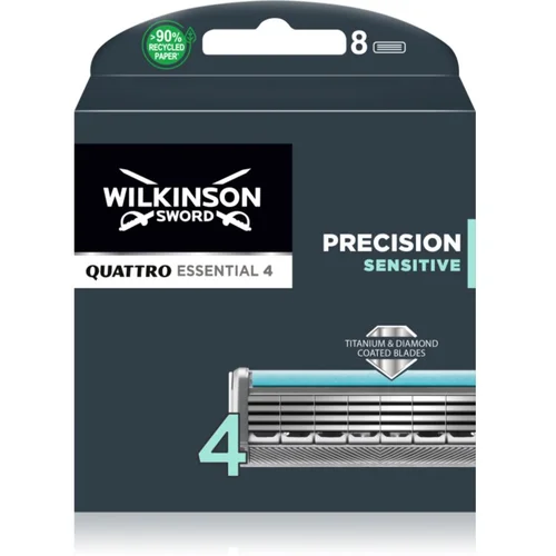 Wilkinson Sword Quattro Titanium Sensitive zamjenske glave 8 kom