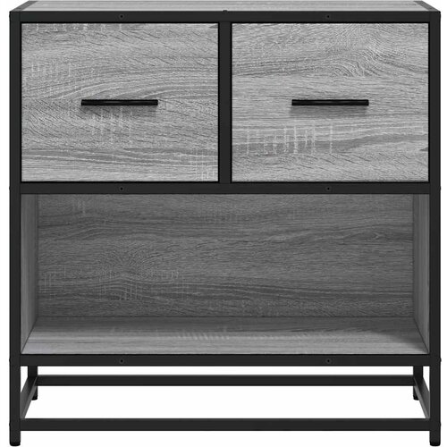 Maison Chic Noćni ormarić Sivi Sonoma 60x31x60 cm Konstruirano drvo i metal Slike