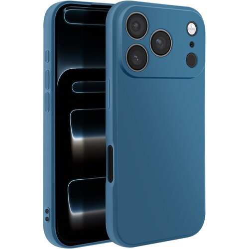 AVIZAR Ovitek za iPhone 17 Pro iz Mehkega Silikona, Ultra Tanek Dizajn, Modra, (5000189151) Cene