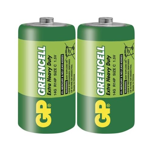  Baterija GP GREENCELL cink-kloridna R14 C 2 folija 2/1 Cene