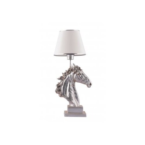 Opviq stona lampa horse white silver Slike