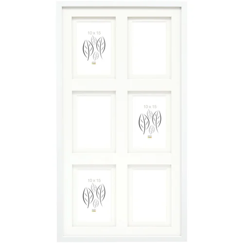 DEKNUDT S65KK1 white 6x10x15 wood gallery double passepartout