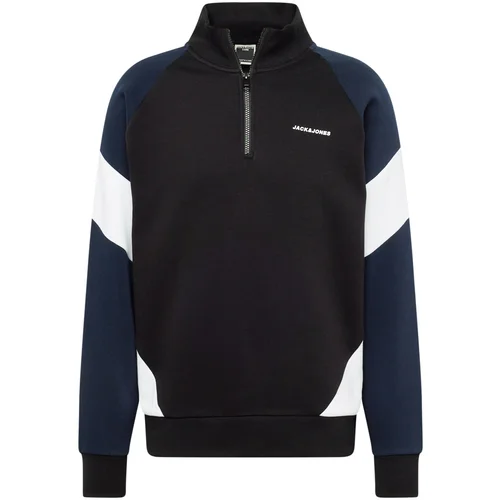 Jack & Jones Majica 'PARKER' mornarska / črna / bela