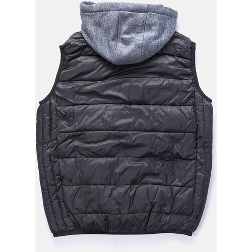 Gemre Black men's vest with a tracksuit hood Avar Cene
