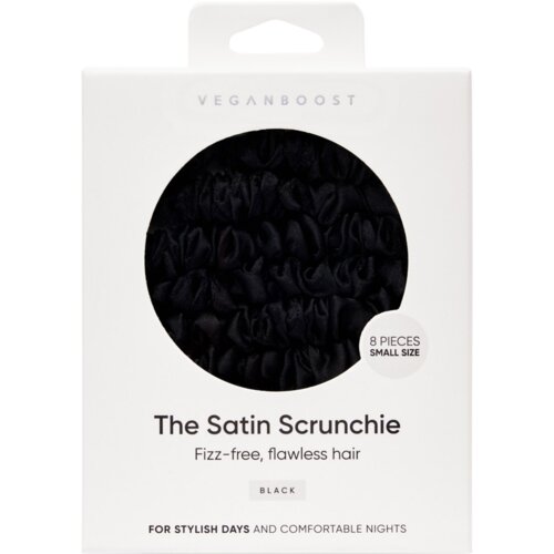  Satenaste Scrunchie gumice za lase - Small Size - črna Cene