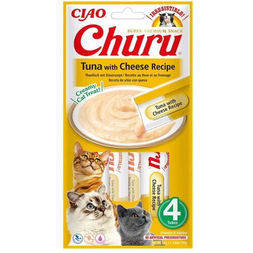 Churu Cat Pribolj&scaron;ek Puree Tunina s sirom 4x14 g Cene