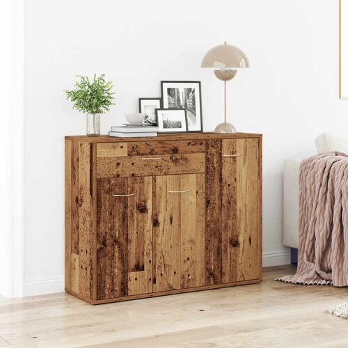 VidaXL Komoda Staro drvo 88x30x70 cm Konstruirano drvo Slike