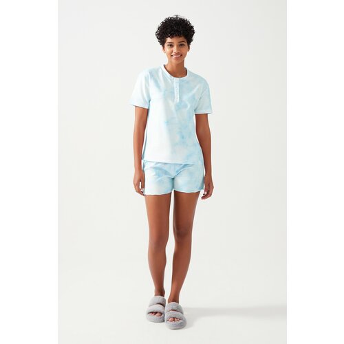 LOS OJOS Pajama Set - Blue - Tie-dye print Cene