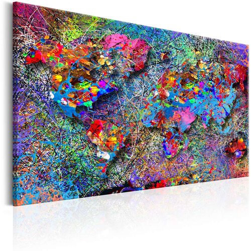  Slika - Map: Jackson Pollock inspiration 60x40 Cijene