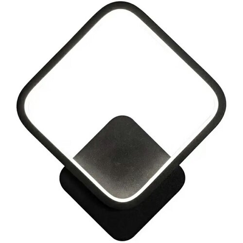 Moderna stenska nadometna LED svetilka 12W črna 23cm 4500K Slike
