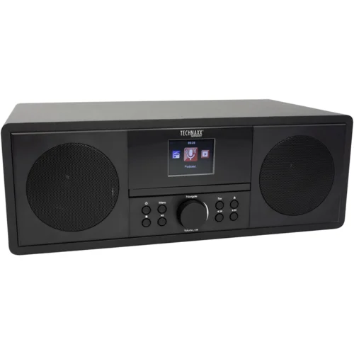 Technaxx TX-187 internet CD radio DAB+ (1012), FM, internet CD, AUX, Bluetooth®, radio snimač, USB, WLAN, internetski radio uklj. daljinski upravljač crna