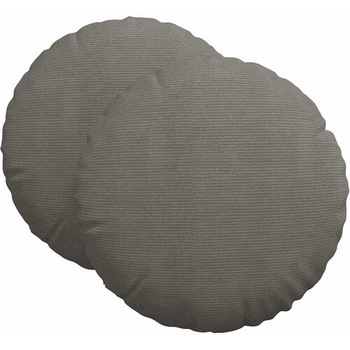 Jastučići za sjedenje 2 pcs Svijetlo siva &amp;Oslash;60 x 21 cm Slike