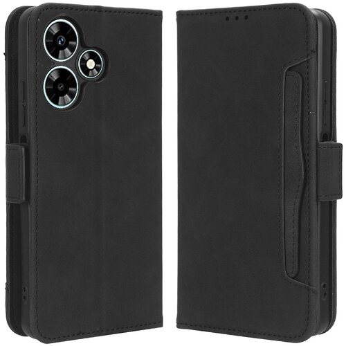 INORCO Za Infinix Hot 30i/Hot 30i NFC X669 torbica za telefon s preklopnim stojalom iz PU usnja z več režami za kartice, pokrov denarnice, (22036242) Slike