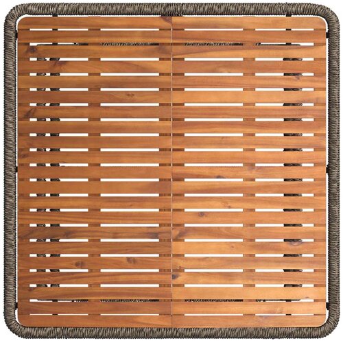  Vrtni set za objed s jastukom 3 pcs Siva i tamno siva poliratan - siva i tamnosiva 100 x 100 cm Slike