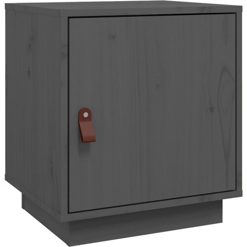 Maison Chic Nočna omarica - Nočna miza siva 40x34x45 cm trdna borovina, (21689257) Cene