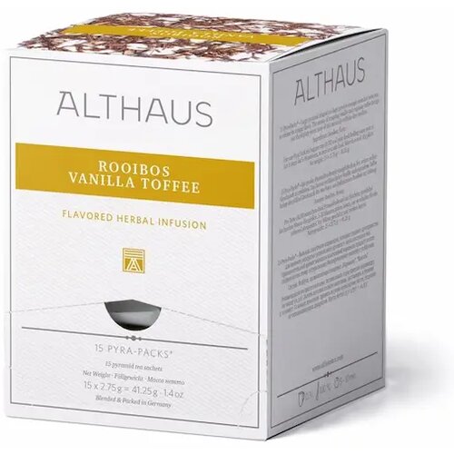 Althaus rooibos vanilla čaj 15/1 - pyra filter kesice Slike