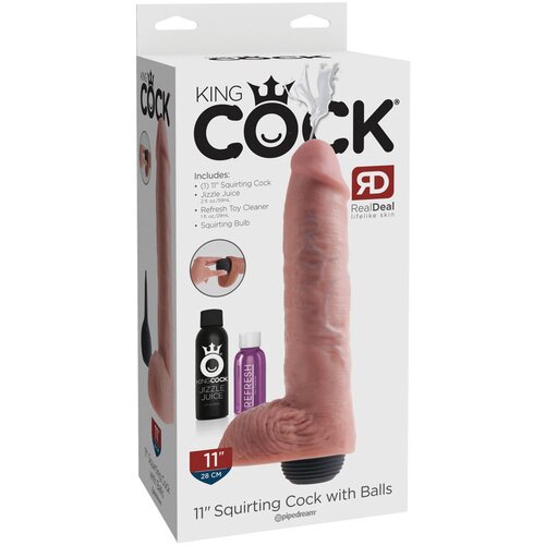 Pipedream King Cock 11" Dildo sa testisima, Ejakulirajući, 23 cm Cene