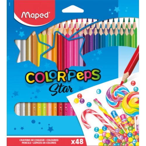 Maped Set drvenih boja, 48 komada Slike