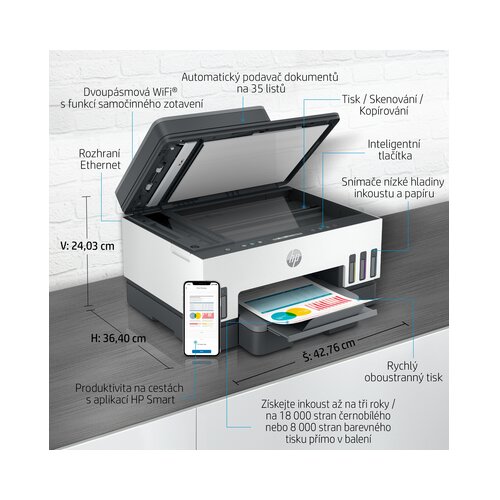 HP Inkjet &amp;scaron;tampač MFP Smart Tank 750 Slike