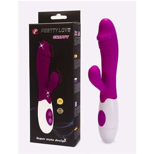 Debra Pretty Love Snappy silikonski vibrator sa dodatkom za klitoris D00681 Slike