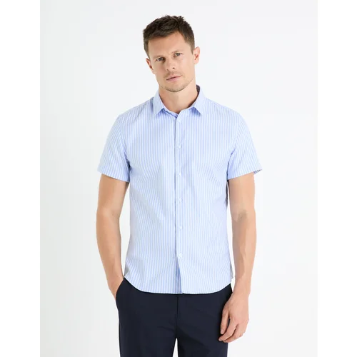 Celio Striped slim shirt Fasanuremc - Men's