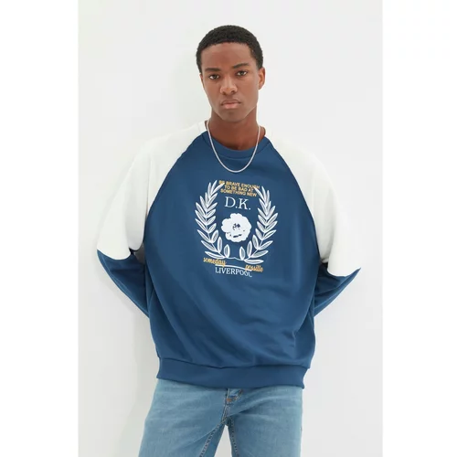 Trendyol Indigo Men's Oversize Fit Sweatshirt