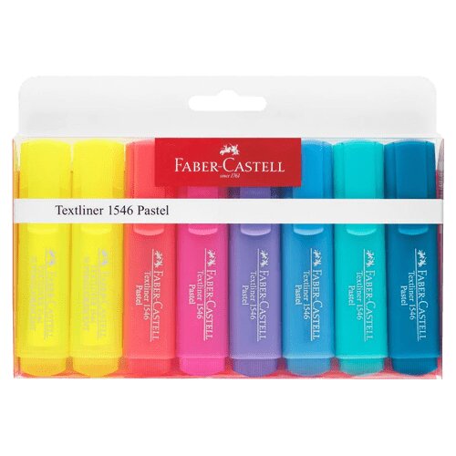 Faber-Castell textliner 46 Pastel 154681 Komplet boja 1 - 5 mm 8 kom Slike