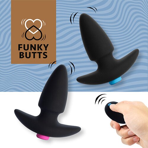 Feelztoys Komplet vibracijskih analnih čepova za parove - FunkyButts Slike
