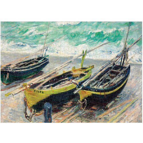  1000 KOM TUBA ART.2 CLAUDE MONET &amp;quot;THREE FISHING BOATS&amp;quot; INTERDRUK Slike