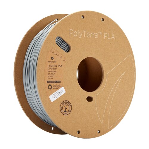 Polymaker PolyTerra&amp;trade; PLA 1,75 mm 1kg Fossil Grey Slike