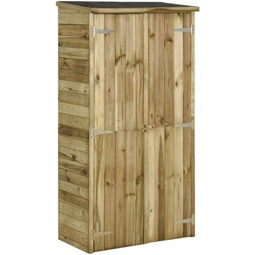 vidaXL Vrtna lopa za orodje impregnirana borovina 85x48x177 cm Cene