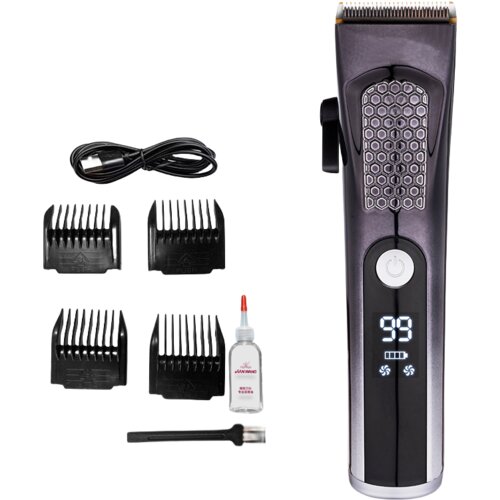 INF set za striženje las z lcd zaslonom za nastavitev dolžine glave s 4 rezili silver, (21538244) Cene