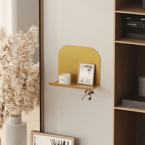 Hanah home Short Pouch - Gold Gold Wall Shelf Slike