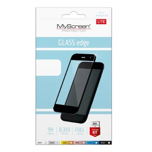 Myscreen protector my screen protector lite za&amp;scaron;čitno kaljeno steklo samsung galaxy A6 2018 A600 - full screen edge 2,5D glass črn Slike