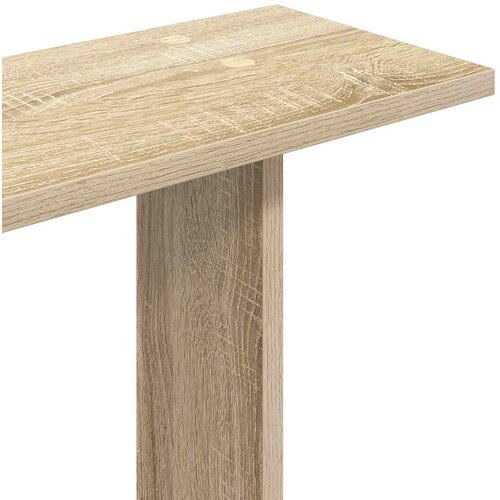  Polica zidna Smeđa 100 x 20 x 126 cm Konstruirano drvo Slike
