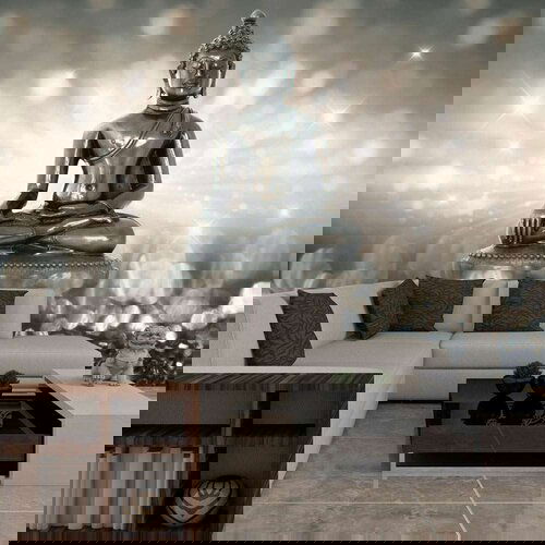  Samoljepljiva foto tapeta - Silver Buddha 98x70 Cijene