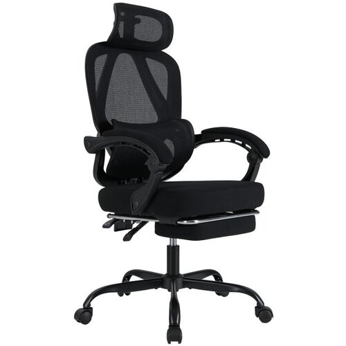  Ergonomski pisarni&amp;scaron;ki stol z zložljivim naslonom za noge, pisarni&amp;scaron;ki stol z nastavljivim naslonjalom, vrtljiv stol za domačo uporabo Slike